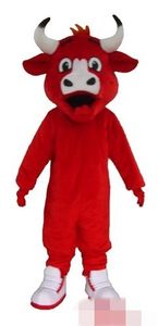 Costume de mascotte de vache rouge, costume de carnaval fantaisie, livraison gratuite