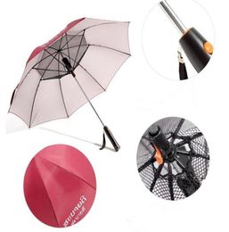 Red Creative LongHandle Summer Umbrella avec ventilateur refroidissant le parapluie UV Suncreen Umbrella60973763238766