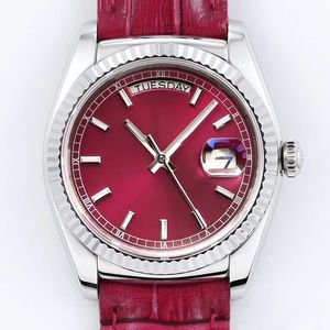 Rood designerhorloge Automatische mechanische dubbele kalenderhorloges voor heren Waterdichte armbandhorloge Zakelijke horloges Montre de luxe 41 mm polsband