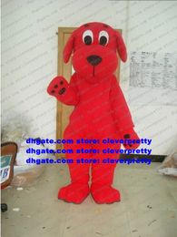 Red Doggie Clifford Hond Puppy Mascot Kostuum Volwassen Stripfiguur Outfit Pak Willmigerl Varen Te Huur Promotionele Evenementen No.5662