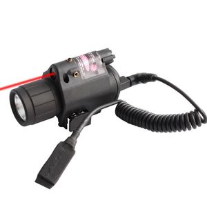 Rode stip laser zicht tactische krachtige krachtige zaklamp laserpointer scopes oplaadbare bezienswaardigheden accessoires voor airsoft pistool 20-21 mm picatinny rail