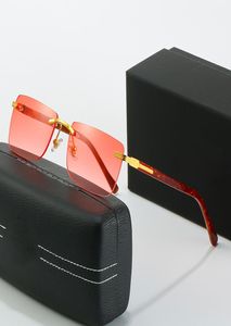 Lunettes de conduite rouges Lunettes de soleil Hommes Matsuda TONY Stark Lunettes de soleil Rossi Coating Square rétro Vintage Rimless Designer Lunettes de soleil MA4268519