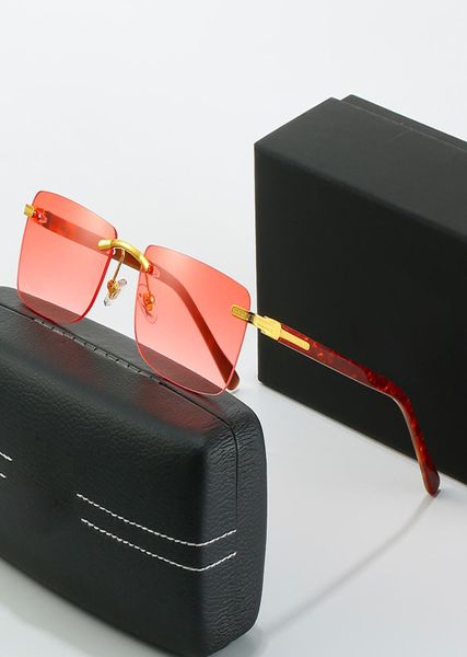 Gafas de conducción rojas Gafas de sol para hombre Matsuda TONY stark Gafas de sol Rossi Recubrimiento Cuadrado retro Vintage Sin montura Diseñador Gafas de sol MA1585043