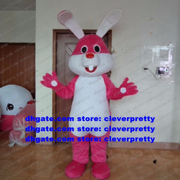 Conejito de Pascua rojo Osterhase Conejo Liebre Disfraz de mascota Traje de personaje de dibujos animados para adultos Bienvenidos Recién llegados Defensa empresarial zx2004