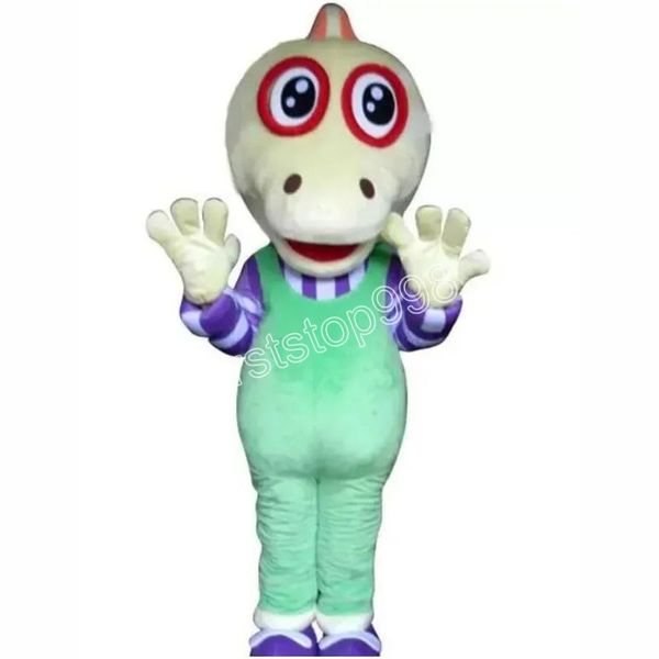 Costume de mascotte de dragon intelligent aux yeux rouges, simulation de performance, personnage de dessin animé, taille adulte, tenue de publicité extérieure de noël