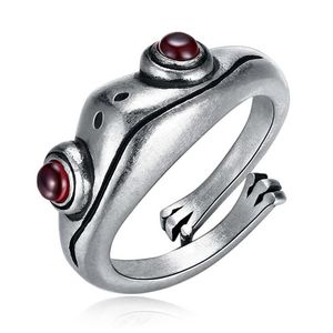 Rode Ogen Kikker Ring Egel Kat Leuke Animal Design Sieraden Voor Vrouwen Whole302a