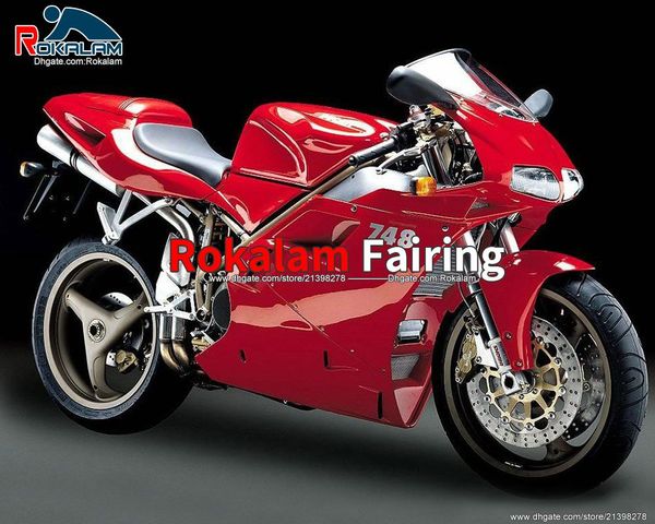 Carénages rouges pour Ducati 996 748 Carrosseries 1996 1997 1998 1999 2000 2001 2002 1099 96-02 Couvertures (moulage par injection)