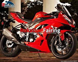 Red Backings Set voor Kawasaki ZX6R ZX-6R Ninja Motorcycle Onderdelen 2009 2010 2011 2012 ZX636 ZX 6R FACKING (spuitgieten)