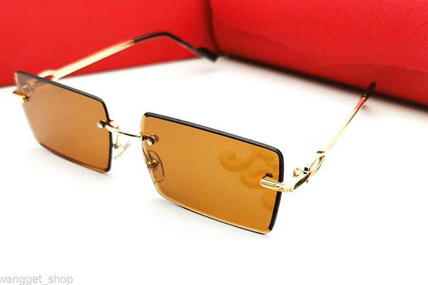 Red Fashion Luxury Designer Gafas de sol Mujeres para hombre Vintage Oversize Carti Gafas de sol Diseño femenino Big Frame Shades Lady Uv400 Brand Glass