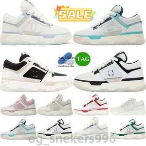 Rouge Mode MA-1 Femmes Hommes Amiries Chaussures Années 90 Designer Hommes Baskets Chaussures Casual En Cuir Supérieur Cinq Points Étoile Perforé Ma2 Chaussures De Sport 35-46