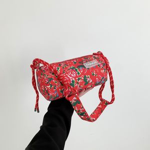 Rode bloem kussentas crossbody dong bei kleine lente zomer hoge capaciteit tote dames tas handtassen bakken schoudertassen letter koppelingszak