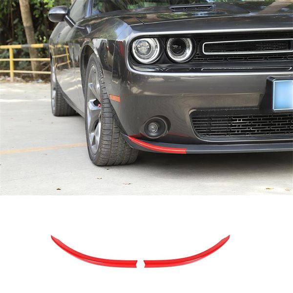 Couvercle de lèvre de pare-choc avant rouge, garniture de cadre de style pour Dodge Challenger SXT 15, accessoires extérieurs 2946