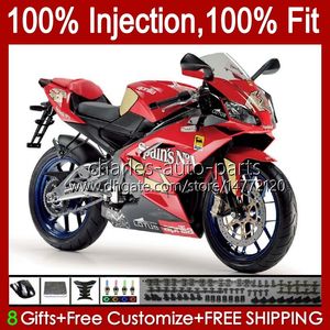 Carenados de inyección de oro rojo para Aprilia RSV RS 125 RR 125RR RS4 RS125 06 07 08 09 10 11 34No.62 RSV-125 RS-125 RSV125 R 2006 2007 2008 2009 2010 2011 RSV125RR 06-11 Cuerpo