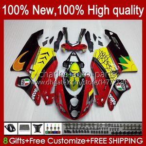 Carenados de motocicleta para DUCATI 749-999 749S 999S 749 999 2003-2006 ABS Bodywork 27No.0 749 999 S R 2003 2004 2005 2006 749R 999R 03 04 05 06 OEM Bodys Kit Shark Fish