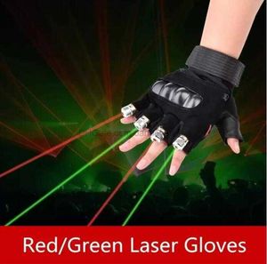 Rood Groen Laser Handschoenen Dansen Stage led handschoen laserlicht Voor DJ Club Party kerst festival prestaties rekwisieten vingerloze wanten Cool prop