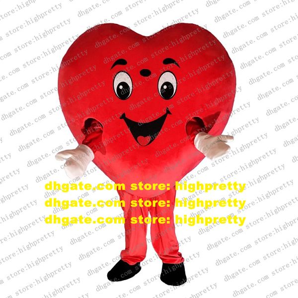 Costume de mascotte d'amour de coeur rouge costume de personnage de dessin animé adulte costume se rassemblent cérémonieusement société célébration cx4055