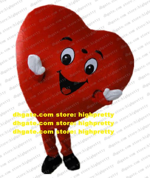 Costume de mascotte de coeur rouge Costume de personnage de dessin animé adulte Costume Félicitations d'anniversaire Défense des intérêts des entreprises CX2009