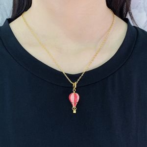 Red Hot luchtballon Hanger Kettingen Trui Keten Claviculaire Ketting Sieraden Accessoires Geschenken Groothandel HLVN6 --07