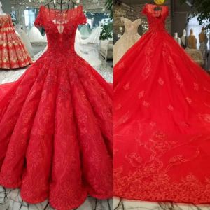Robes de mariée en dentelle rouge
