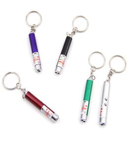 Porte-clés stylo pointeur Laser rouge avec lumière LED blanche, bâton infrarouge Portable, jouets amusants pour animaux de compagnie, chats entiers 2185 V22625245