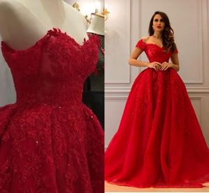 Rojo lujoso 2017 venta moda árabe vestido de fiesta cariño con cuentas vestido de fiesta de tul vestidos de noche vestidos de fiesta especiales de encaje