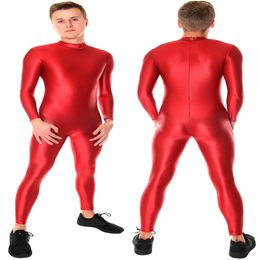 Rode Lycra Spandex Catsuit Kostuum Unisex Yoga Kostuums Sexy Vrouwen Mannen Pak Geen Hoofd Hand Voet Halloween Party fancy Dress Cosp2541