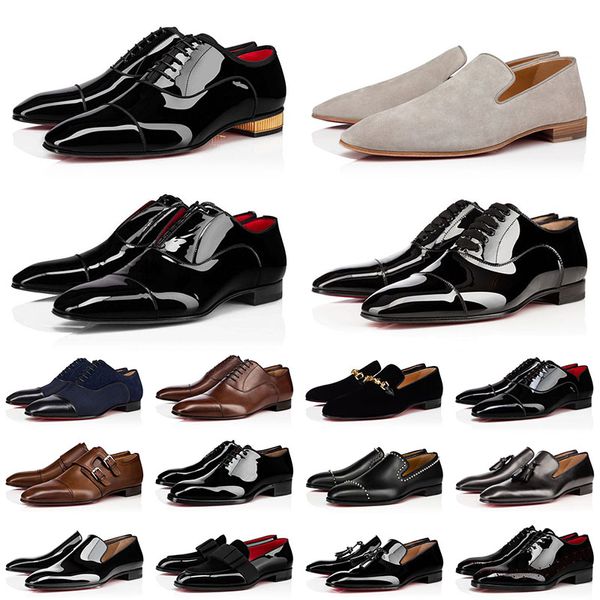 Red Men Designer Mens Dress Shoes Fashion Locage Locage Locage Men Trainers Business Mariage Party Outdoor Bottoms Bottons Sneakers en cuir chaussure de chaussures en cuir des Chaussures