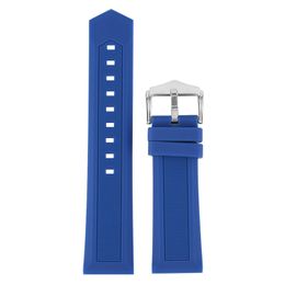 Rood / Oranje / Blauw 16/18/20/22/24/26/28mm Rubber Horloge Band Waterdichte Siliconen Band Straight Ends Diver Vervanging Armband Spring Bars