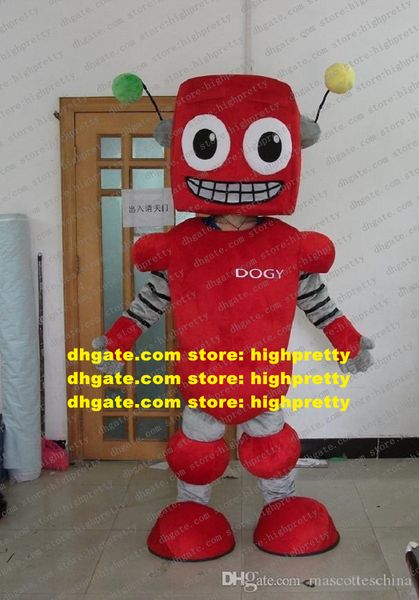 Costume de mascotte Robot rouge Costume de personnage de dessin animé adulte Costume grande famille rassemblement promotion de marque zz7967