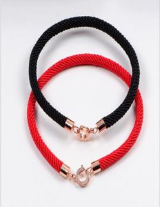 Rood touw armband rosé goud rood touw paar handtouw armband1402335