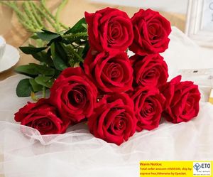 Red Rose Silk Artificial Roses White Flowers Bud Fake Flowers For Home Valentijnsdag Gift Wedding Decoratie Indoor Decoratie GD207