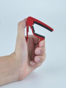 Red Single Handed Guitar Capo Quick Change Trigger Capos Guitarr AccessoriesAluminum7095076