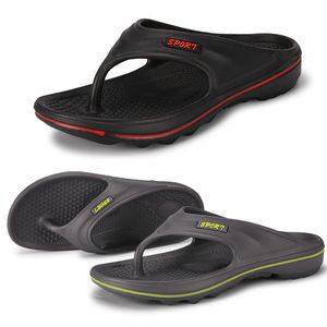 Rode slippers lente zwart roze zomer groene heren lage top strand ademende zachte zool schoenen platte mannen gai-9 811