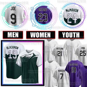 19 Charlie Blackmon Jersey Kris Bryant Baseball Elias Diaz Doyle Kyle Freeland Rockies Jake Cave Todd Helton Ryan McMahon Cal Quantrill Dakota Hudson Hunter Goodman