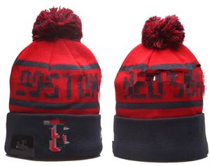 RED SOX Bonnet Tricoté BOSTON Chapeaux Équipes Sportives Baseball Football Basket-Ball Bonnets Casquettes Femmes Hommes Pom Mode Hiver Top Casquettes Sport Tricot Chapeaux a0