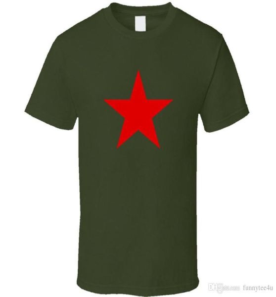 Red Star Retro T-shirt Mens Soviétique Communiste Politique Che Guevara NOUVEAU From US Tshirt Novelty Cartoon T-shirt9112256