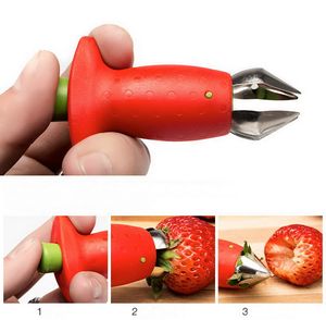 Herramientas para frutas y verduras, cortador de fresas, tallos de tomate, cuchillo, extractor de corazones, Clip, herramienta de excavación de cocina portátil