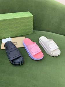 Slides Designer Damesslippers Hars Pure Oker Patroon Bone Foam Heren Dames Slide Runners Casual sandalen