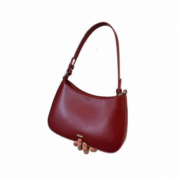 Sacs à bandoulière rouges pour femmes 2023 Nouvelle texture en cuir Sac à bandoulière de luxe Designer Mariage Mariée Sacs à main Tendance X56a #