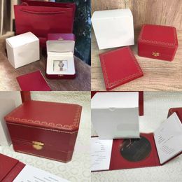 Gratis verzending Red Watch Originele doos Papieren Kaart Portemonnee Geschenkdozen Handtas Ballonhorloge gebruik Horlogedozen Taskoffers Mystery Boxes Designer Boxes