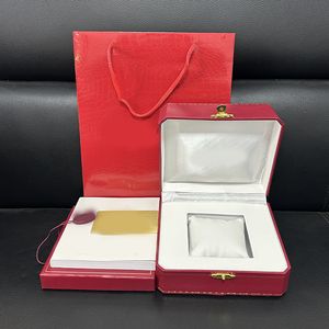 Livraison gratuite montre rouge boîte d'origine papiers porte-cartes porte-monnaie coffrets cadeaux sac à main ballon montre utiliser boîtes de montre étuis de sac boîtes mystère boîtes de créateurs Dhgate montres boîte hjd