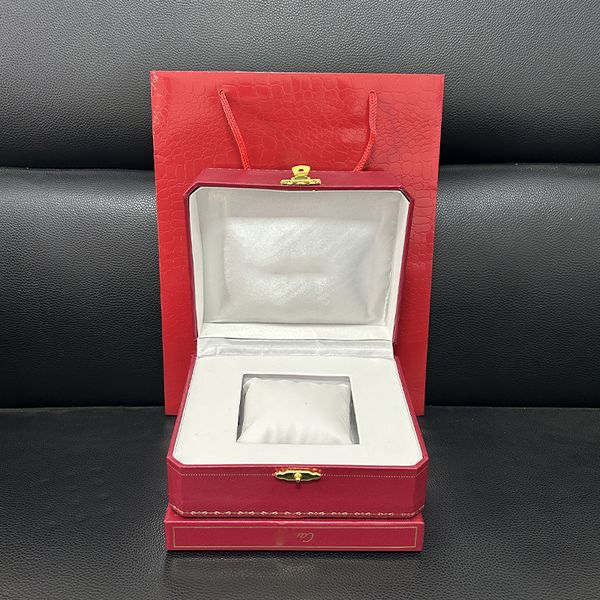 Livraison Gratuite Montre Rouge Boîte Originale Papiers Porte-Carte Coffrets Cadeaux Sac À Main Ballon montre utiliser Boîtes De Montre Sac Cas boîtes mystère hjd