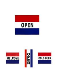 Rood wit blauw welkom koud bier verticale open vlag retail Direct fabriek hele 3x5fts 90x150cm polyester banner indoor outoo9134528