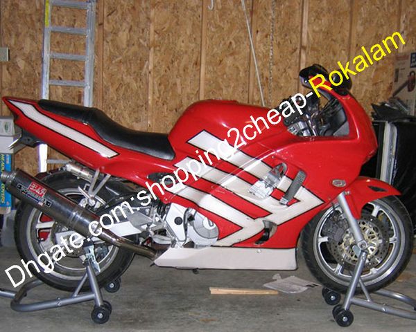 Carénages de moto rouge blanc CBR600 97 98 pour Honda CBR 600 F3 CBR600F3 CBR 600F3 Kit de carénage 1997 1998