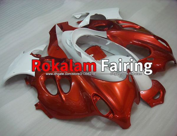 Carénage de moto de sport rouge blanc pour Suzuki Katana GSX750F GSX600F 2005 2006 05 06 Kits de carénage de moto GSX 750 F GSX 600 F couvertures