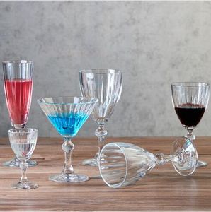 Rode wijn creatieve bril diamant goblet europese champagne cocktail beker driehoekige kopjes