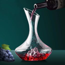 Red Wine Decanter Creative 1500 ml Crystal Glass Wines Whisky Quick Waterfall Iceberg Dispenser Kettle 240407