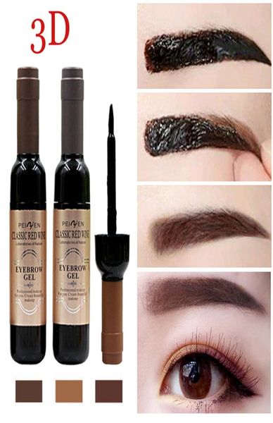 Vino tinto Peel Off tinte de cejas impermeable de larga duración tatuaje semipermanente gel para cejas negro café gris maquillaje de ojos clásico 4046614