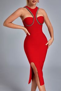 rode dames dame halter een stuk zomerjurken bruiloft nachtclub sexy outfits 3620