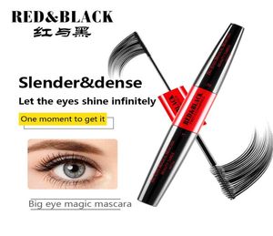 Redblack Nuevo 4D Silk Fiber Lath Mascara impermeable Mascara 3D para extensión de pestañas espesas pestañas de ojo contenedor Cosmética9783558